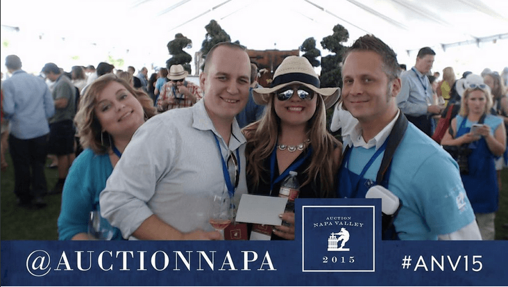 napa valley vinters auction photo booth