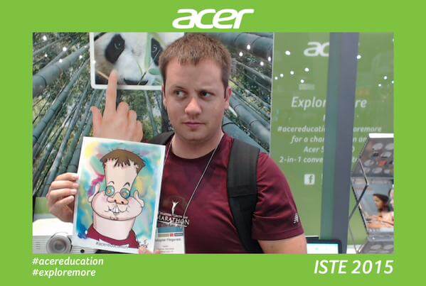 Acer Caricature photo booth iste