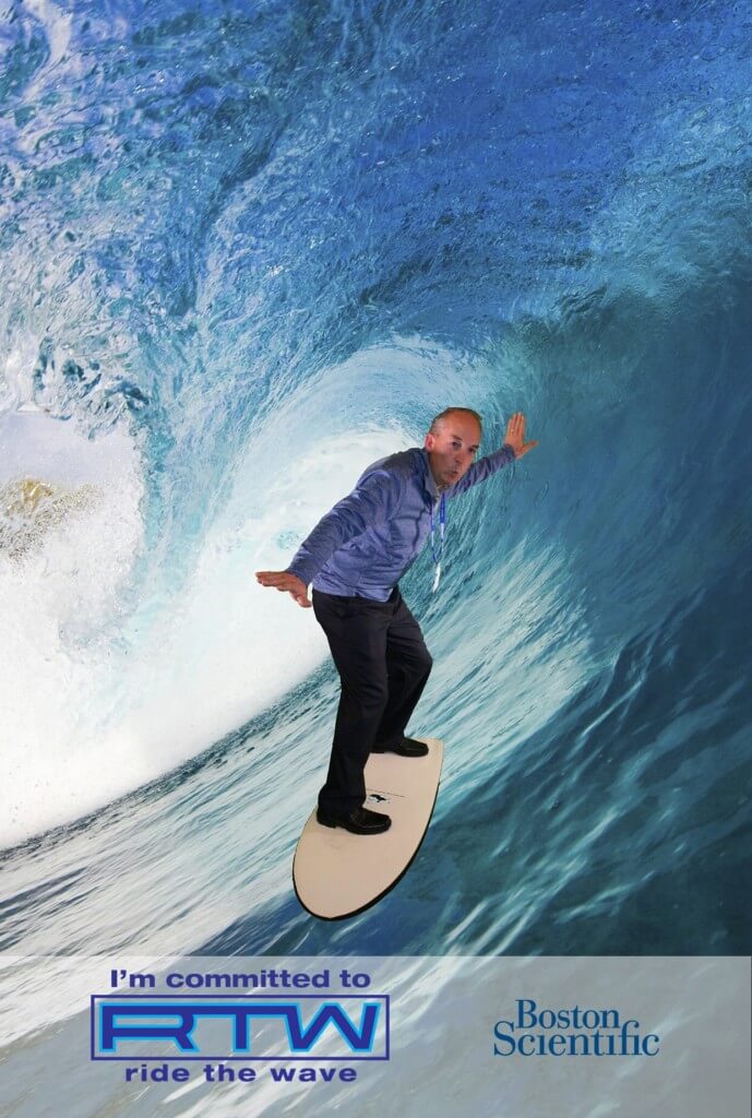 green screen surfing photo booth
