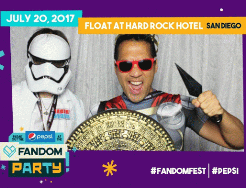 Animated GIF Booth at Comic Con Fandom Fest Party