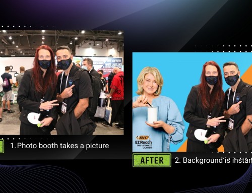 AI Background Removal Trade Show Photo Booth for BIC